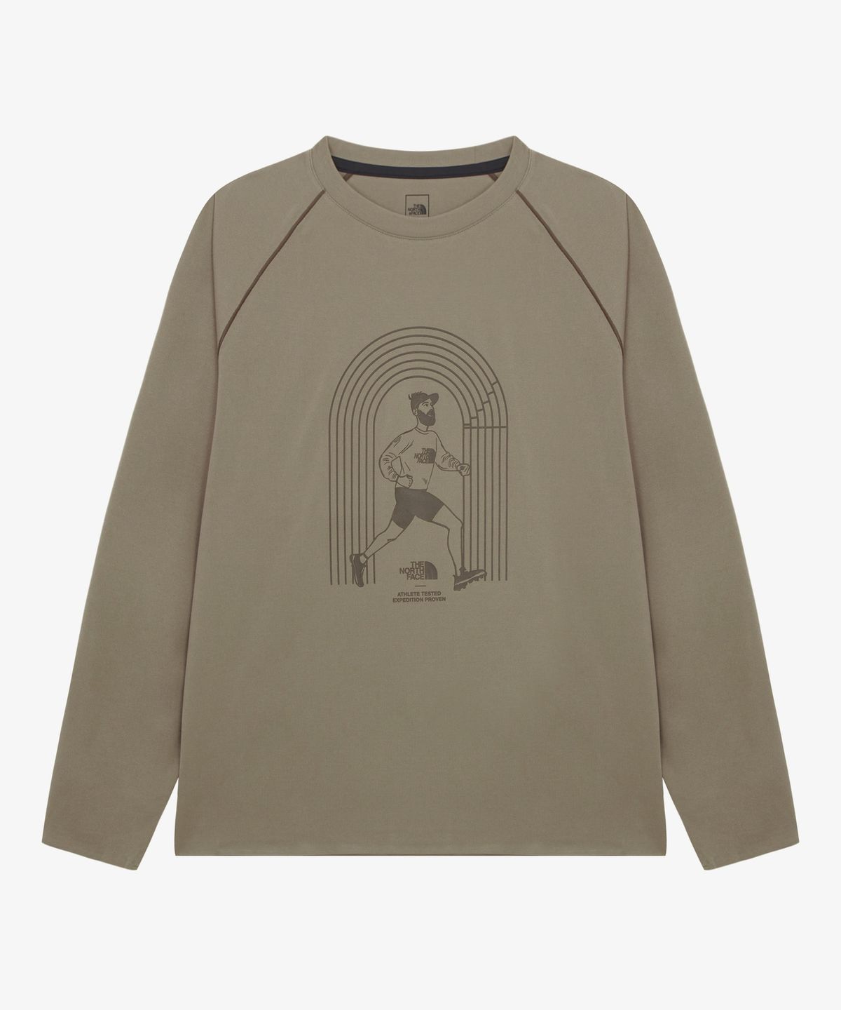 노스페이스(THE NORTH FACE) NT7TR51D 남성 살리오 긴팔 티셔츠 BEIGE_BROWN