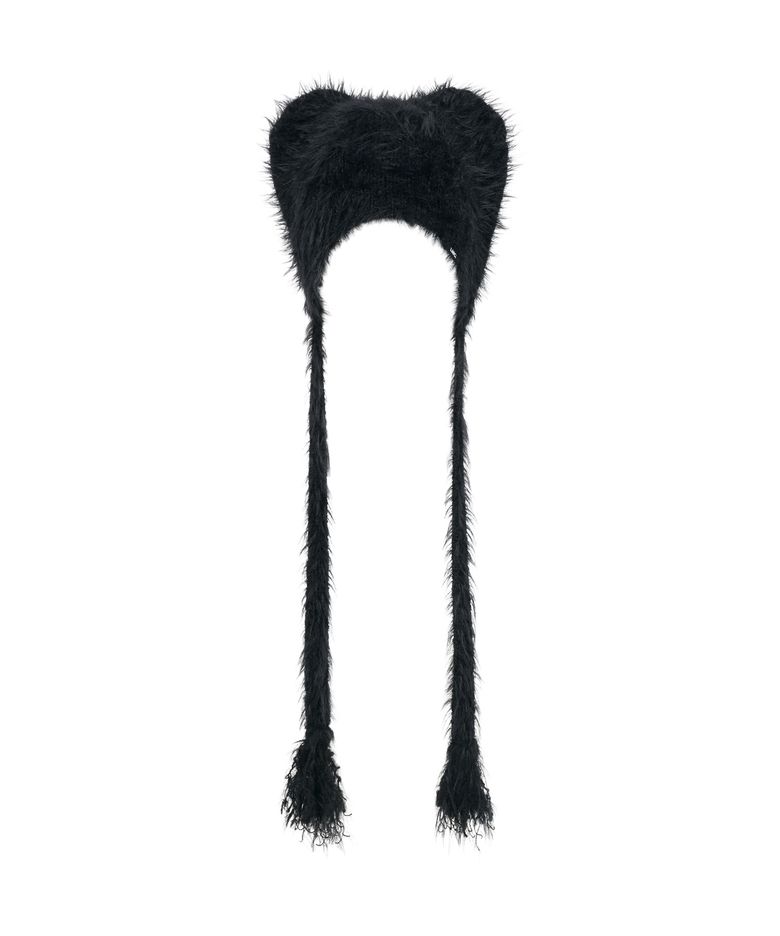 TEDDY FLUFFY BEANIE black