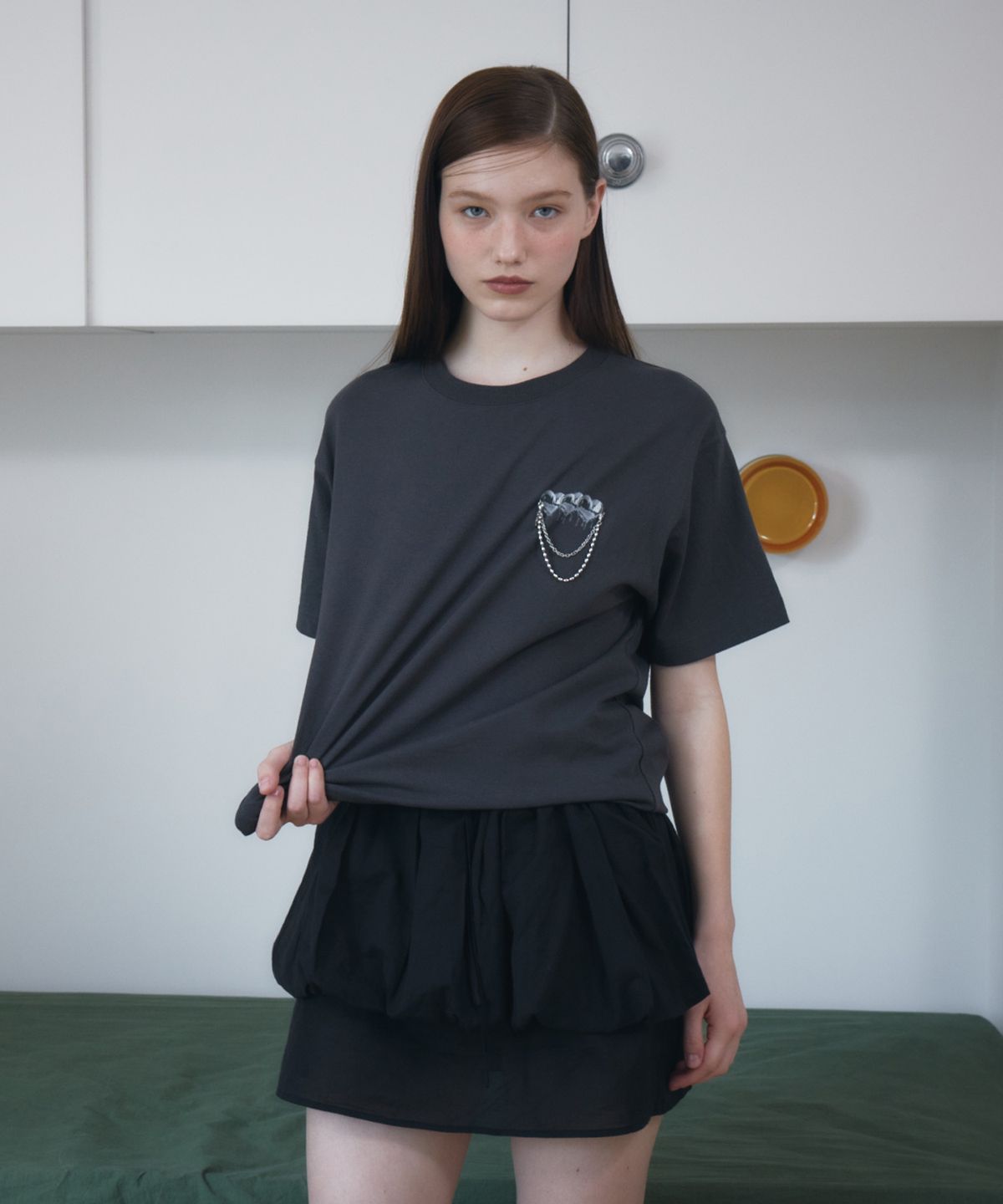 트리마치(TRIMARCH) Tri Heart T-shirt / Charcoal