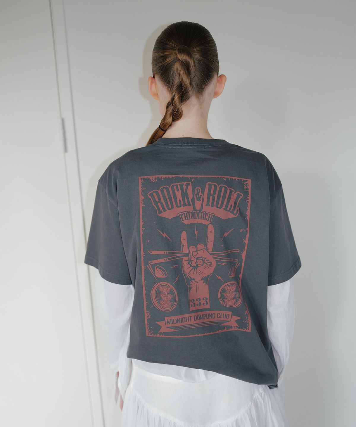 트리마치(TRIMARCH) Dumpling T-shirt / Charcoal