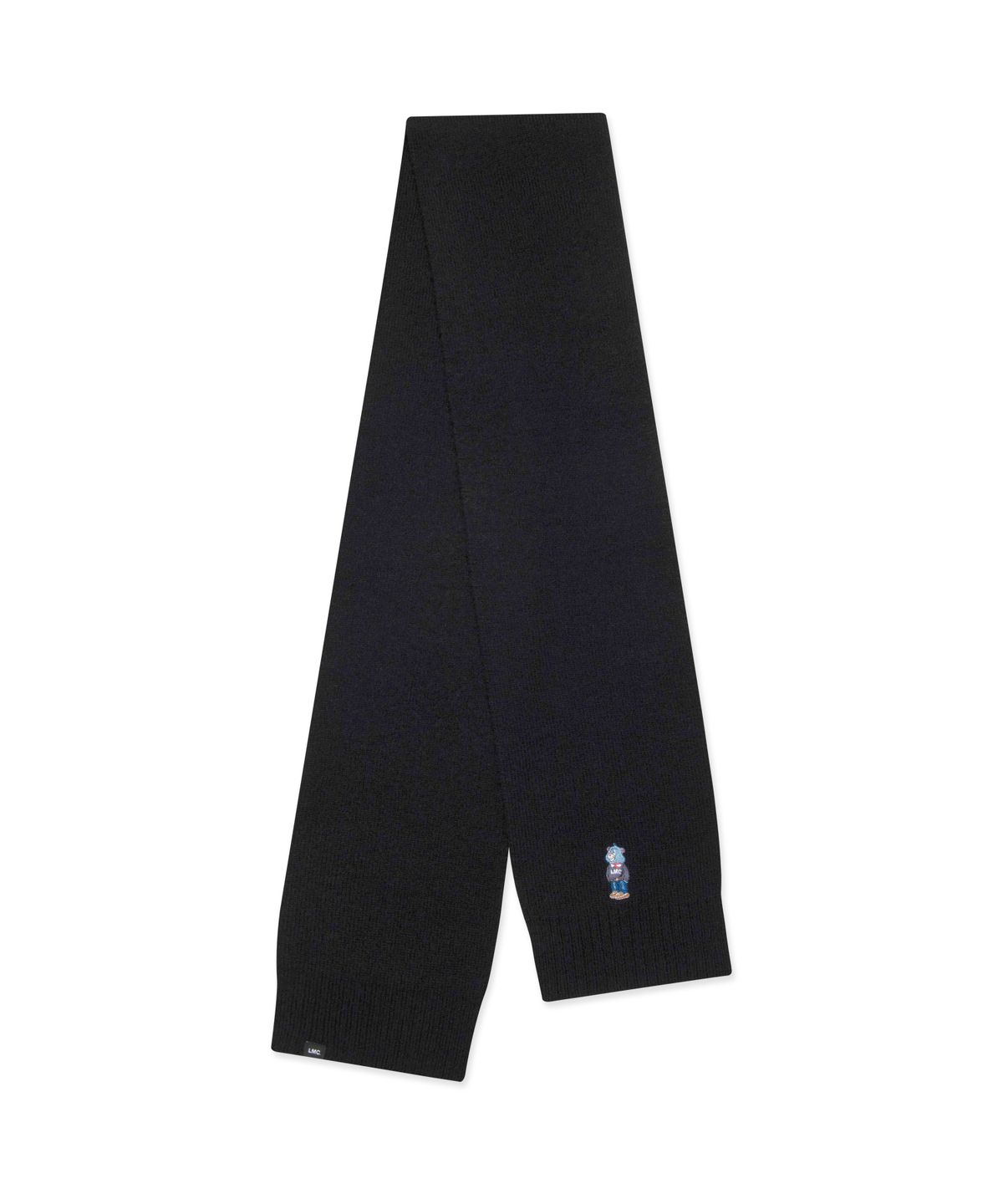 엘엠씨(LMC) EMB BEAR KNIT MUFFLER black