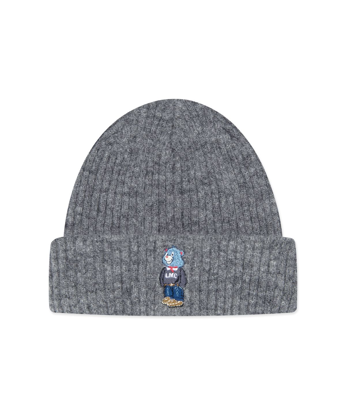 엘엠씨(LMC) EMB BEAR KNIT BEANIE heather gray
