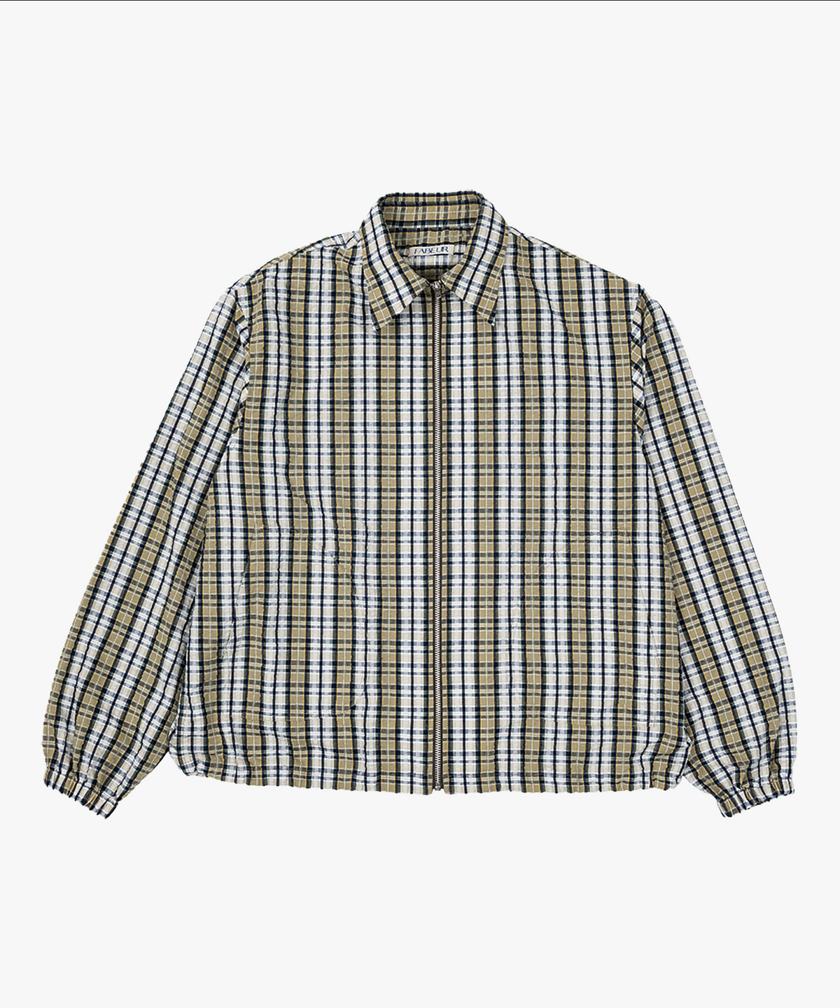 파버(FABEUR) CHECK SHIRTS JACKET (KHAKI)