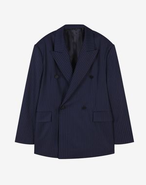 마렌 더블 브레스티드 블레이저 [네이비 스트라이프]