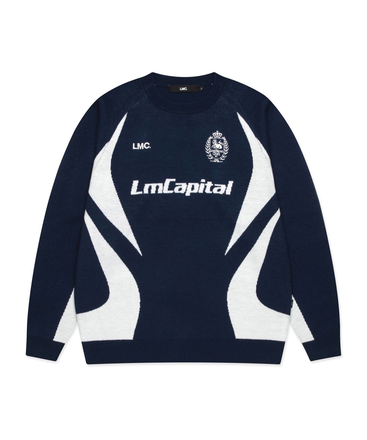 엘엠씨(LMC) LMCAPITAL SOCCER KNIT SWEATER navy
