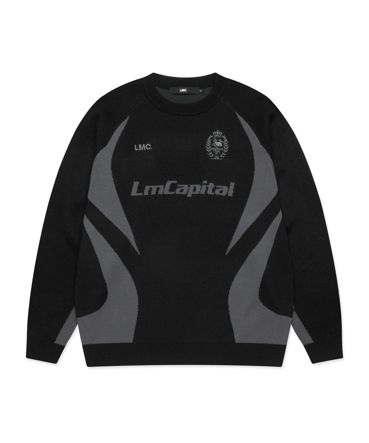 엘엠씨(LMC) LMCAPITAL SOCCER KNIT SWEATER black