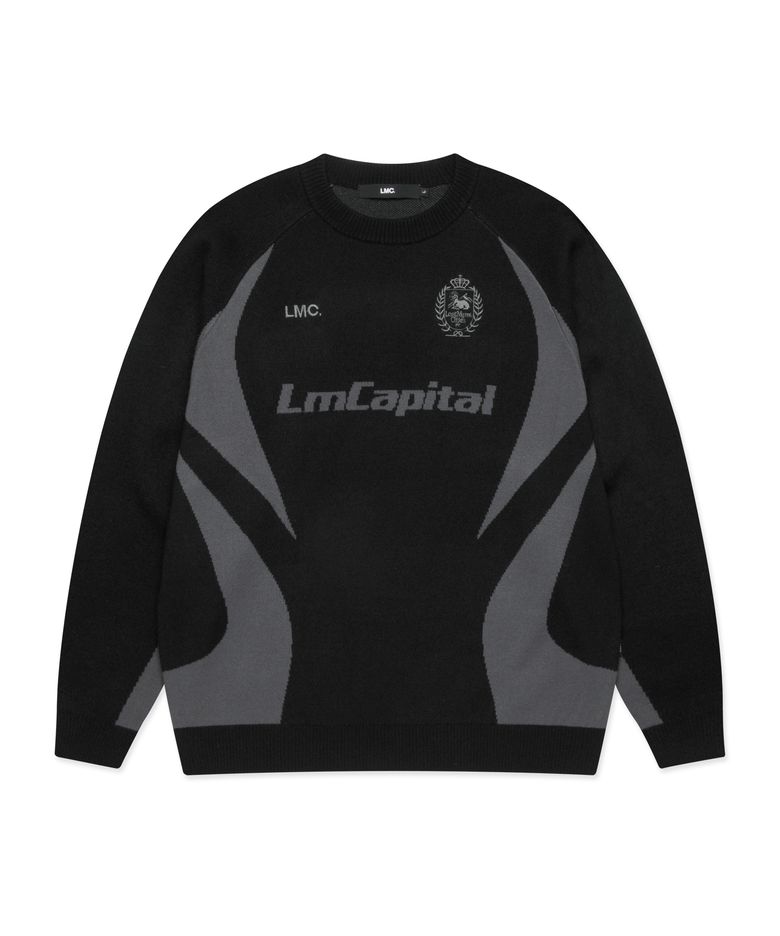 LMCAPITAL SOCCER KNIT SWEATER black