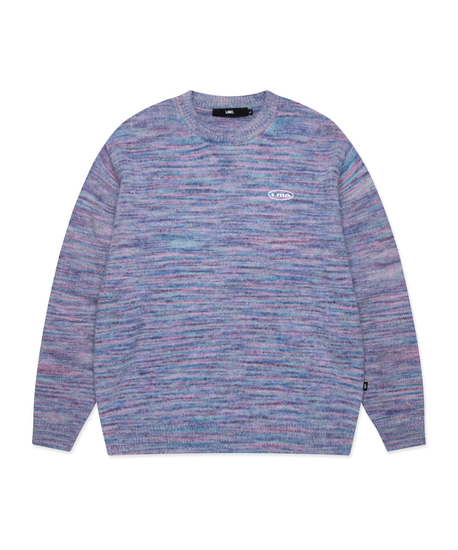 MUSINSA公式 | LMC OVAL MULTI COLOR KNIT purple