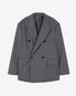 마렌 더블 브레스티드 블레이저 [그레이 스트라이프]