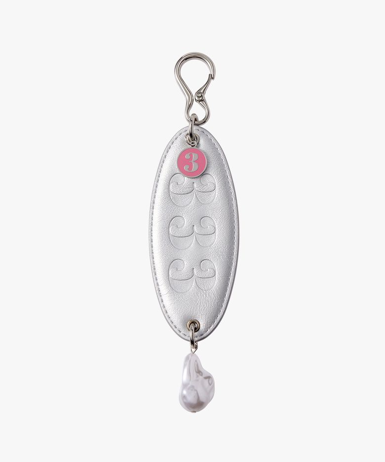 Pearly Mirror Charm / Silver