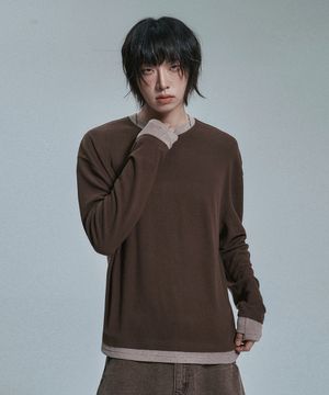 소프트 레이어드 롱슬리브 - 베이지