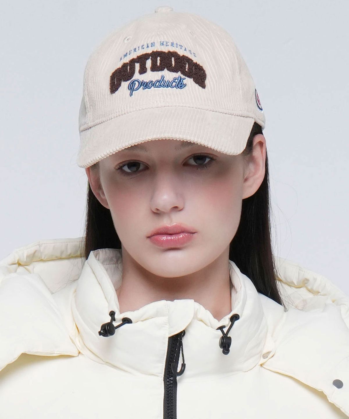 아웃도어 프로덕츠(OUTDOOR PRODUCTS) ARCH LOGO CORDUROY CAP (IVORY)