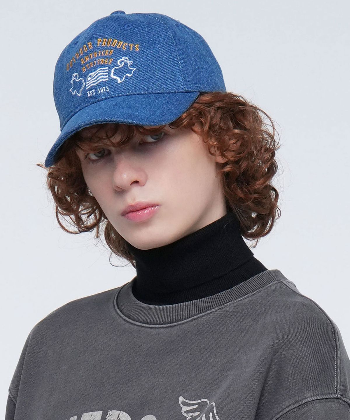 아웃도어 프로덕츠(OUTDOOR PRODUCTS) DENIM CAP (DEEP BLUE)