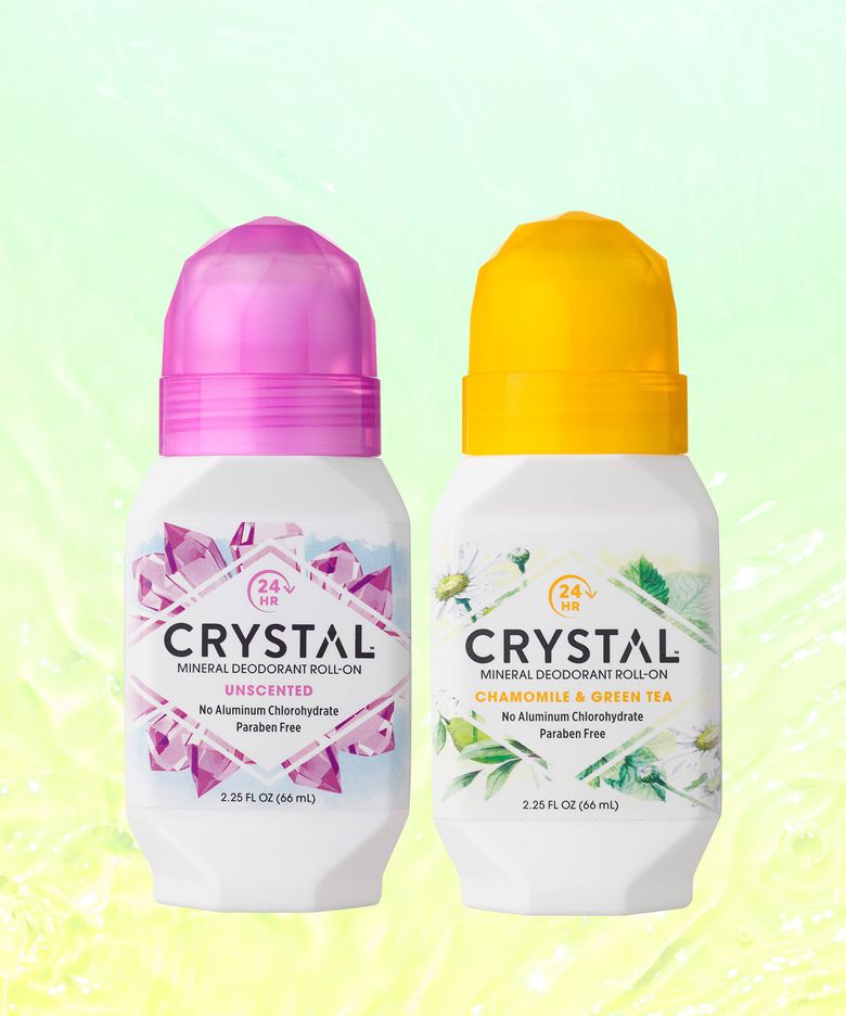 크리스탈 데오드란트 66ml 무향&카모마일 롤온 2종