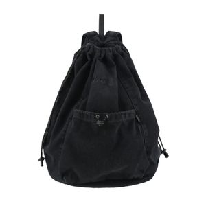 워시드 스트링 드로우 백팩