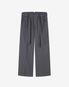마렌 벨티드 투턱 와이드 팬츠 [그레이 스트라이프]