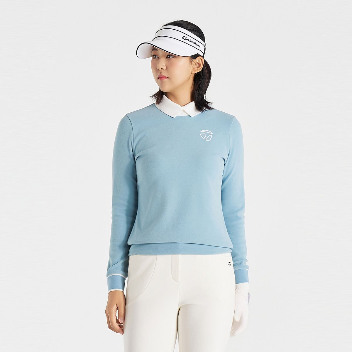 테일러메이드 어패럴(TAYLORMADE APPAREL) 여성 기모 카라 티셔츠 TTO-81HG41-940