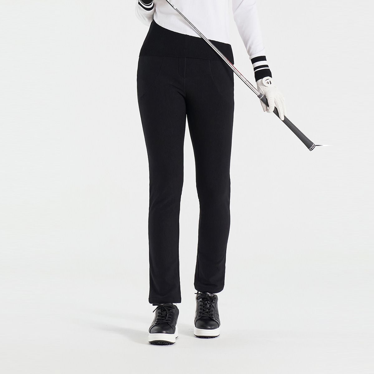 테일러메이드 어패럴(TAYLORMADE APPAREL) 여성 기모 골지 슬림핏 팬츠 TPO-81HG82-199