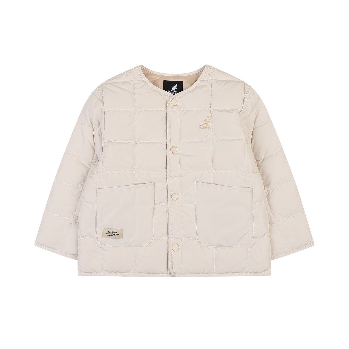 캉골키즈(KANGOL KIDS) 키퍼 라이트 다운점퍼 RD 0001 아이보리