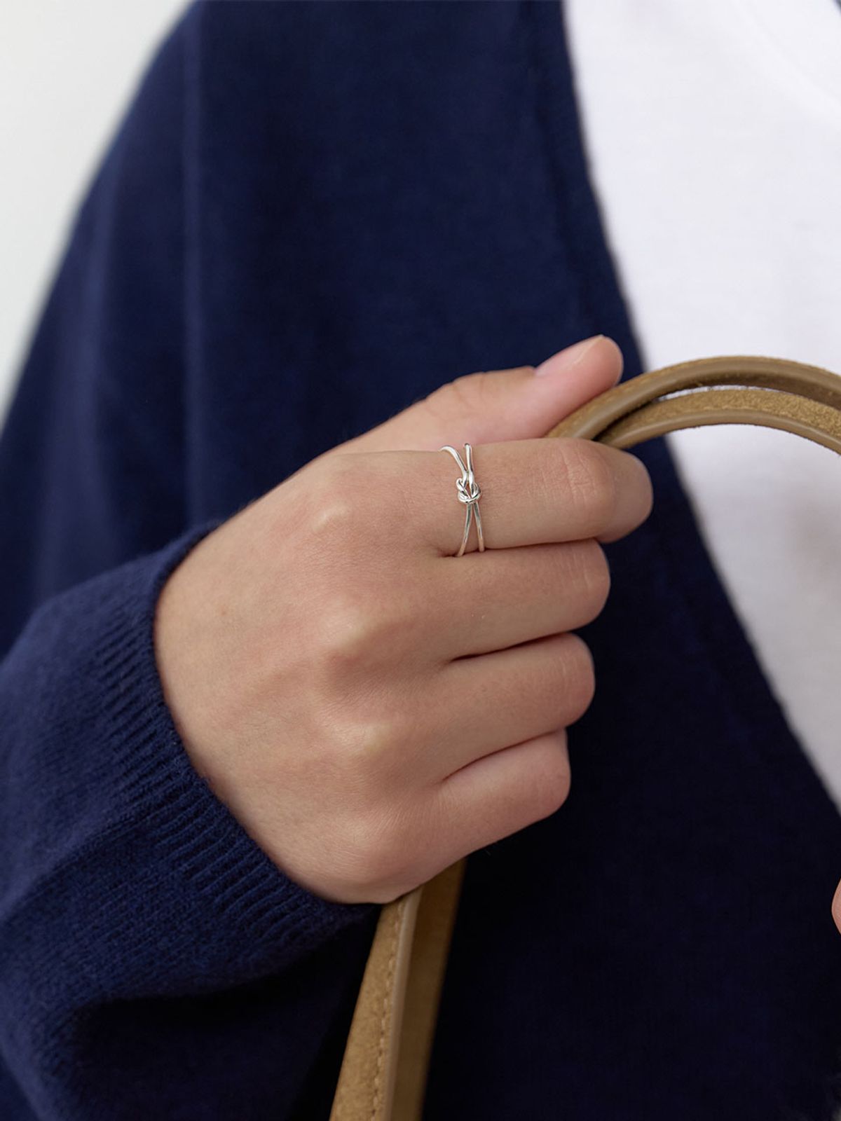 러브미몬스터(LOVE ME MONSTER) Tini Knot Ring (L253MRI020)