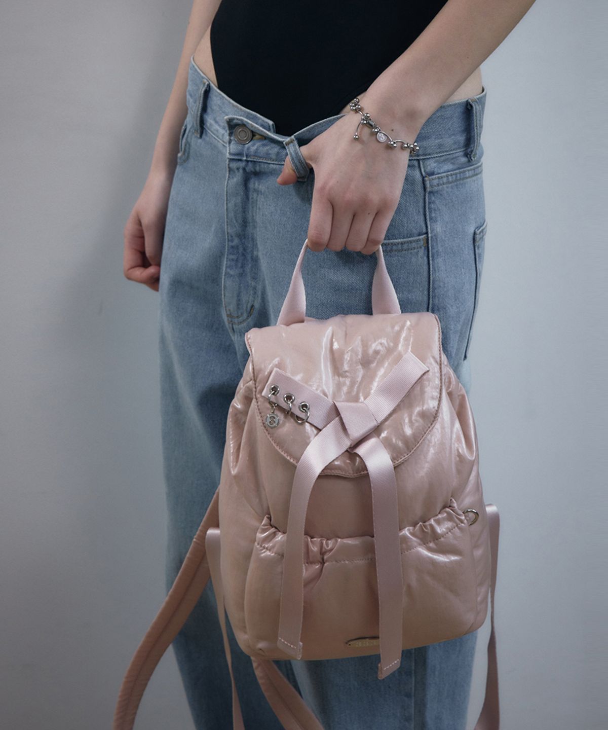 트리마치(TRIMARCH) Puffy Bow Backpack / Pink