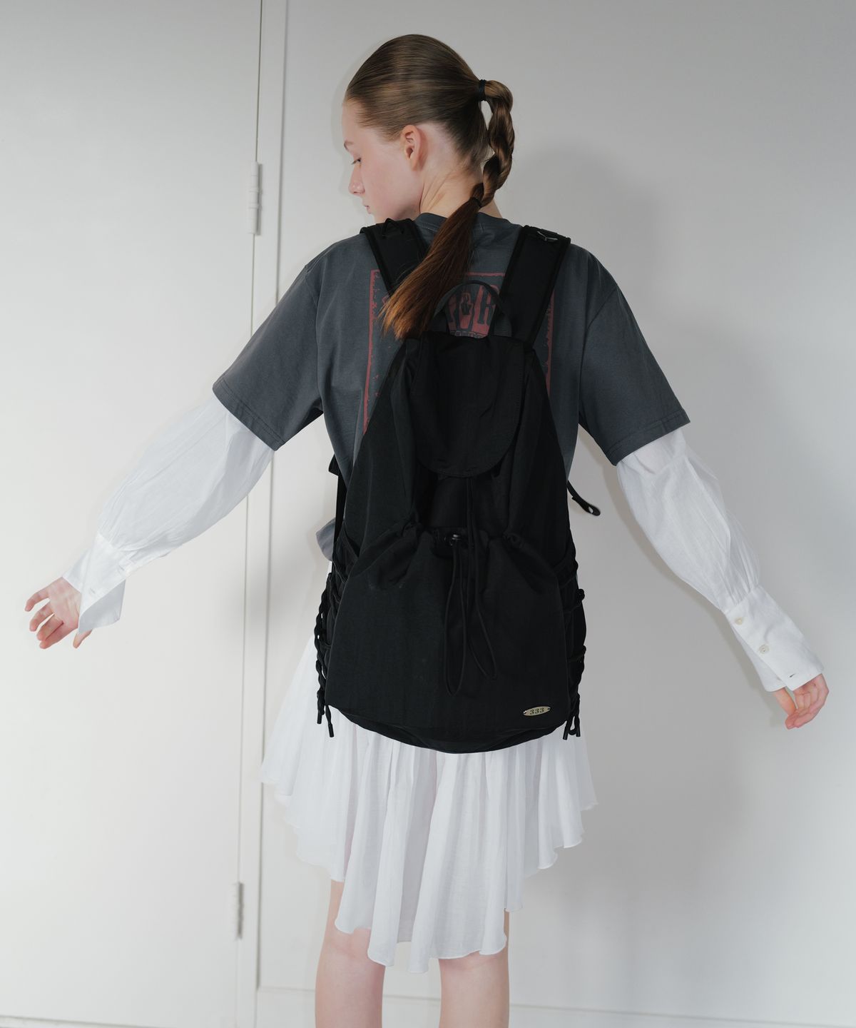 트리마치(TRIMARCH) Loopy String Backpack / Black