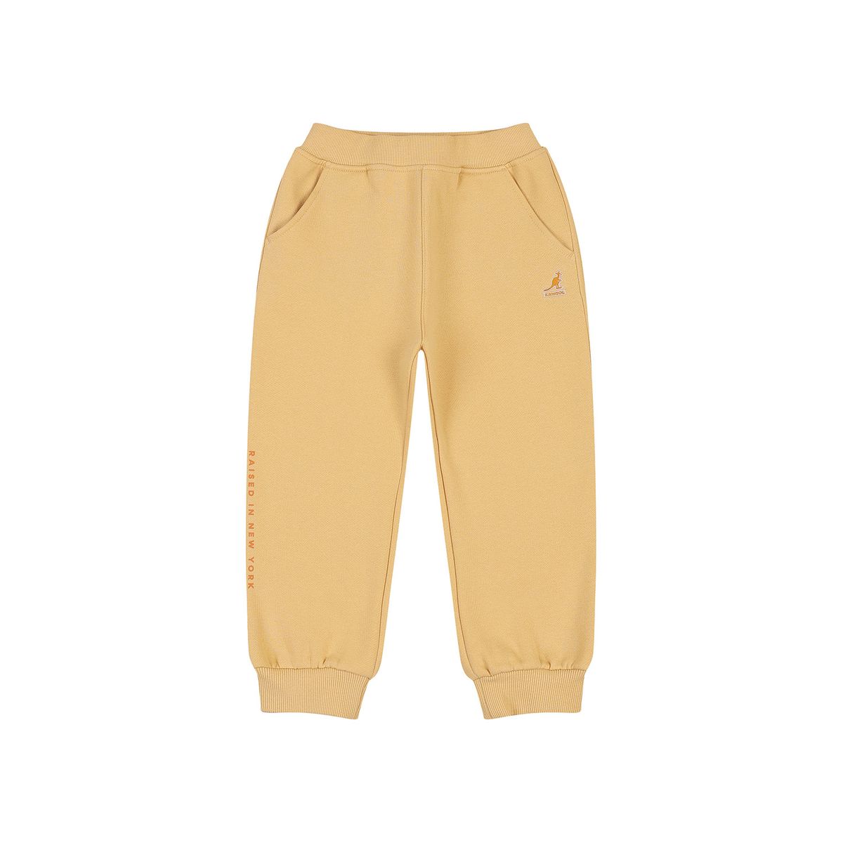 캉골키즈(KANGOL KIDS) 브러쉬드 저지 조거 팬츠 RD 0202 옐로우