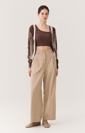 [25FW] 원턱 뒷밴딩 와이드핏 팬츠 HTWPN5K80T