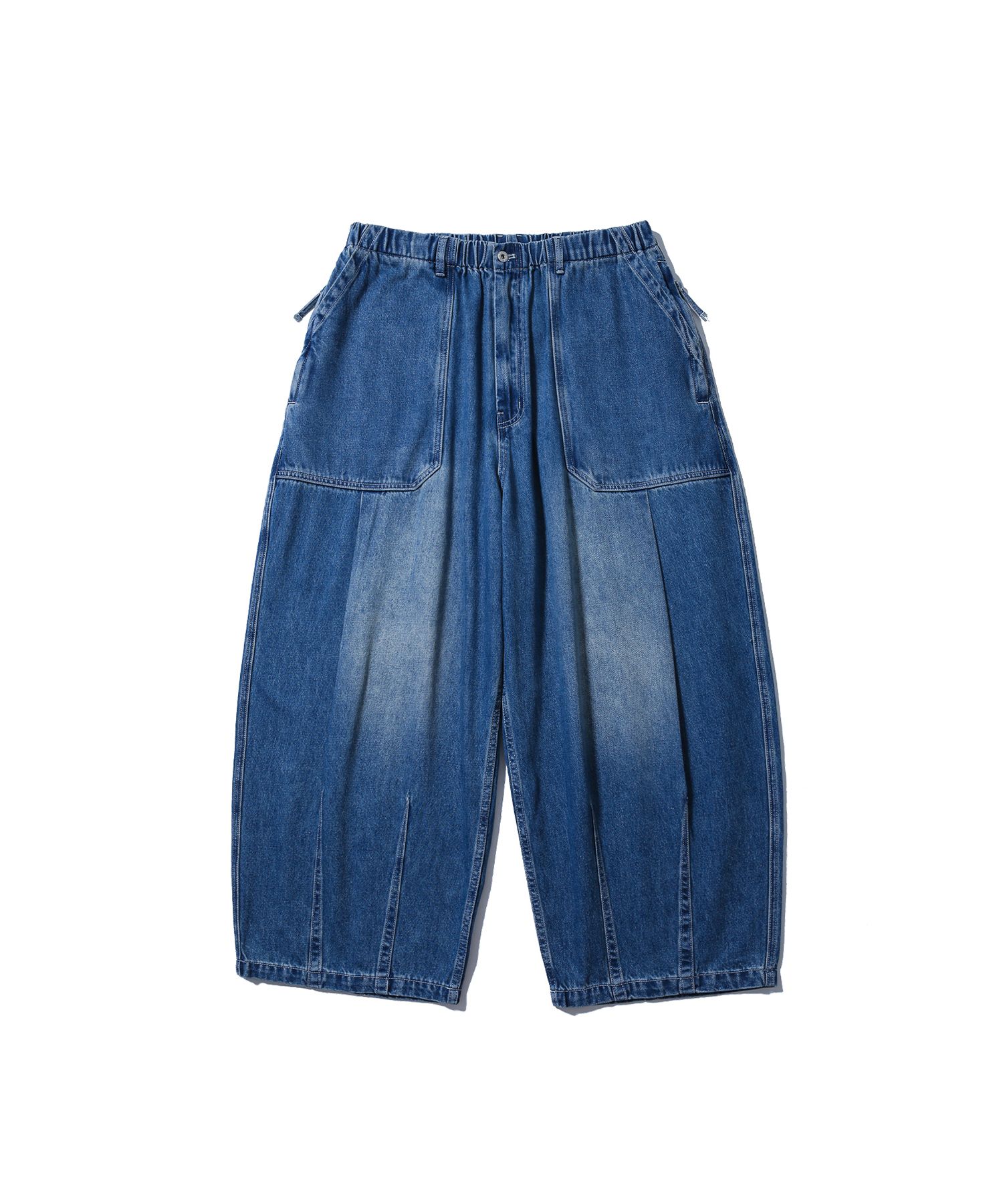 MUSINSA公式 | ANGLAN Fatigue Denim Balloon Pants - Washed Blue