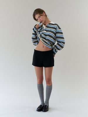 스트래치 핏 쇼츠 (블랙)