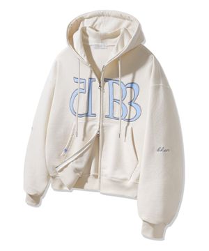 1583 Women semi crop 투웨이 후드집업 BK7992_크림