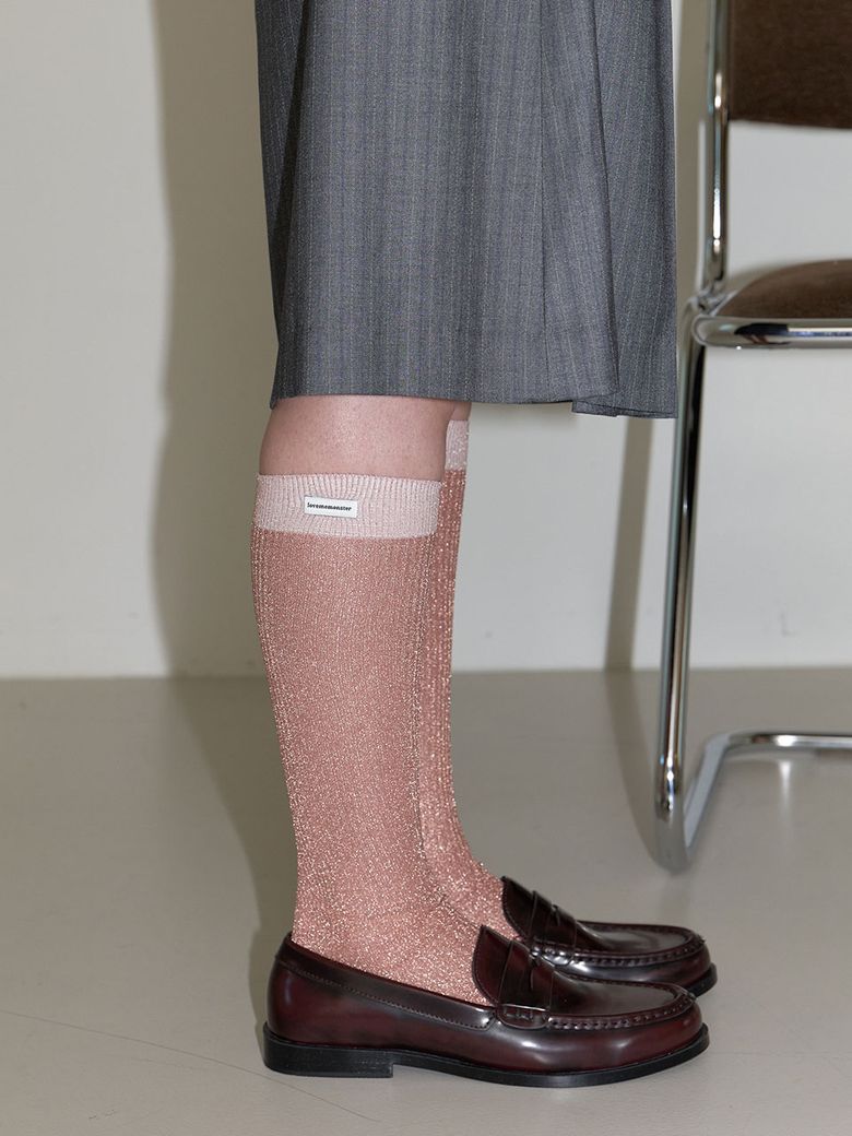 Shining Up Knee Socks_2COL (L253MSC010)