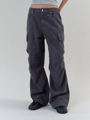 워시드 카고 팬츠 (블루 차콜)