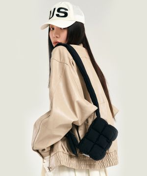 Chocolate Puffer Cross Bag(초콜릿백) _ BLACK _ S