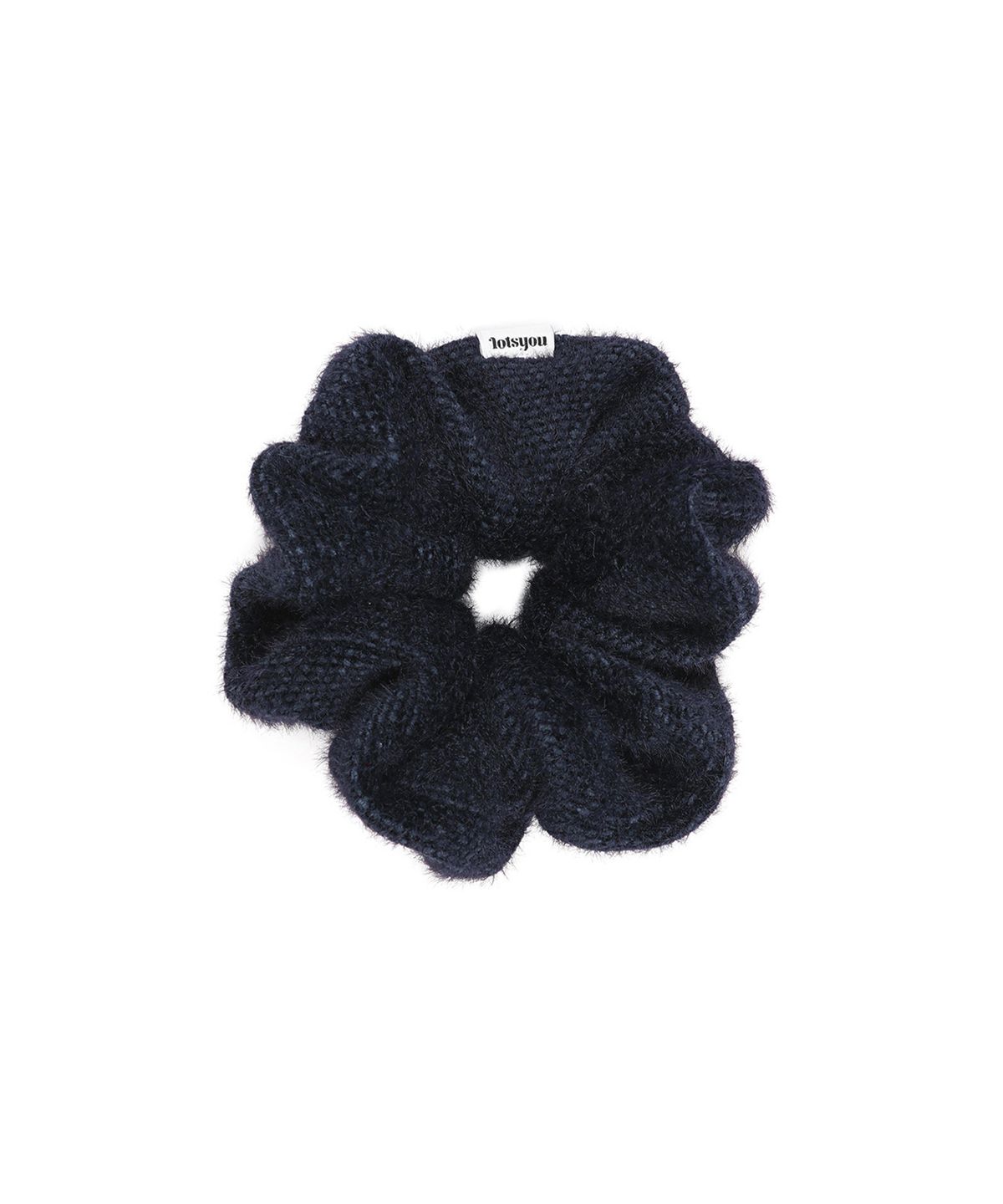 라츠유(LOTSYOU) lotsyou_Fluffy Scrunchie Navy