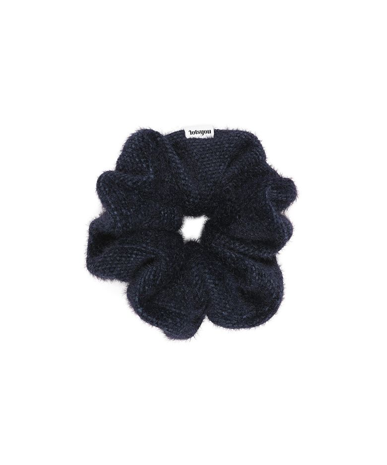 lotsyou_Fluffy Scrunchie Navy