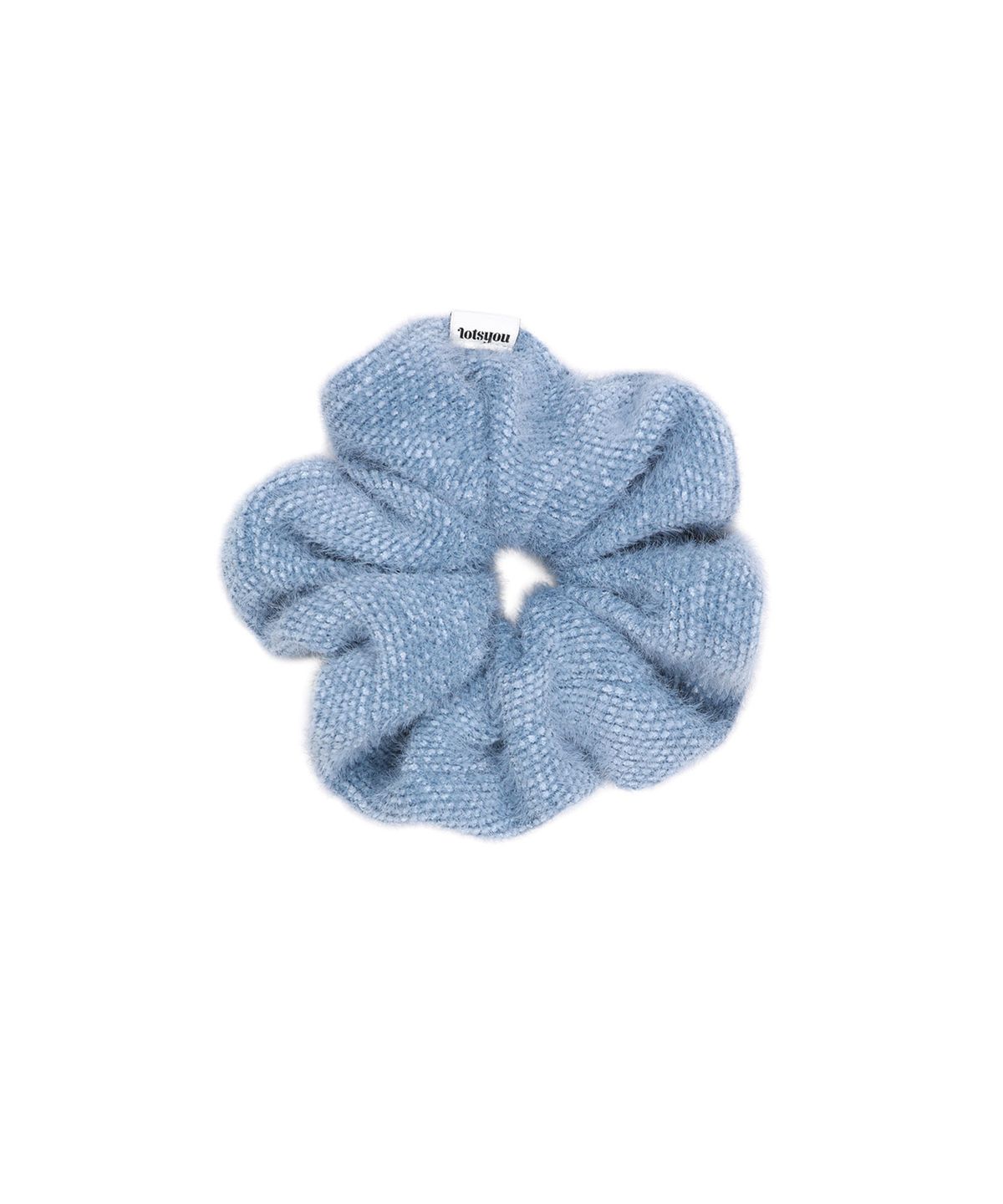 라츠유(LOTSYOU) lotsyou_Fluffy Scrunchie Light Blue