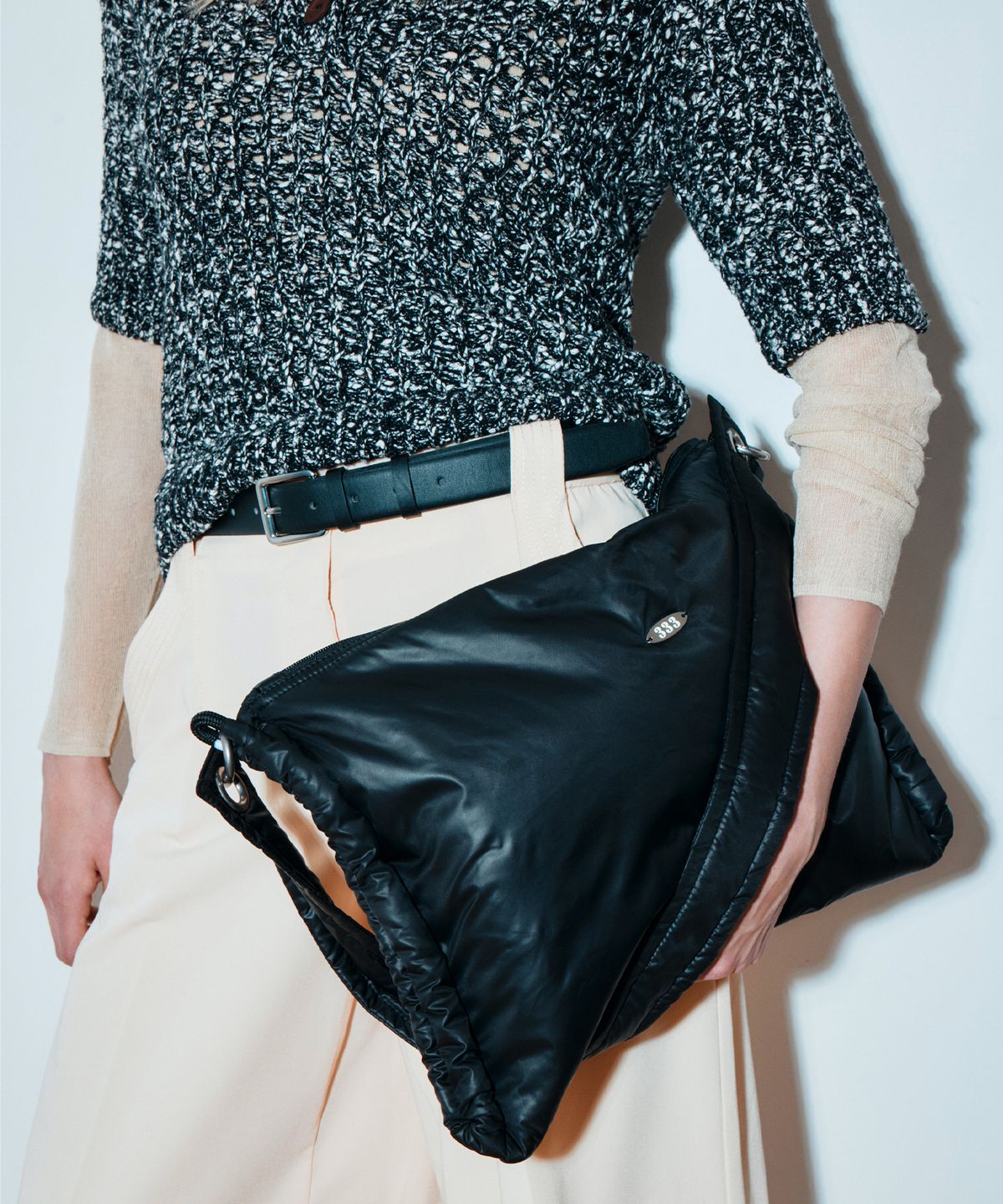 트리마치(TRIMARCH) Padded Shoulder Bag / Black