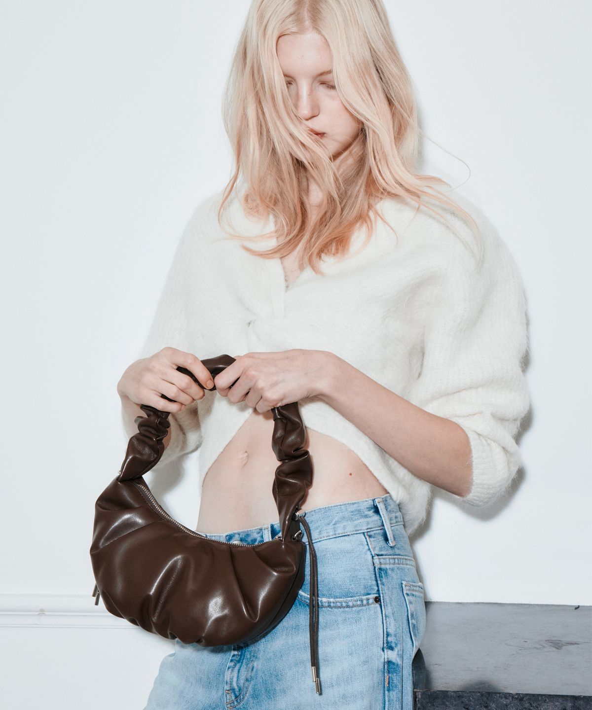 트리마치(TRIMARCH) Dumpling Classic Shoulder Bag / Brown