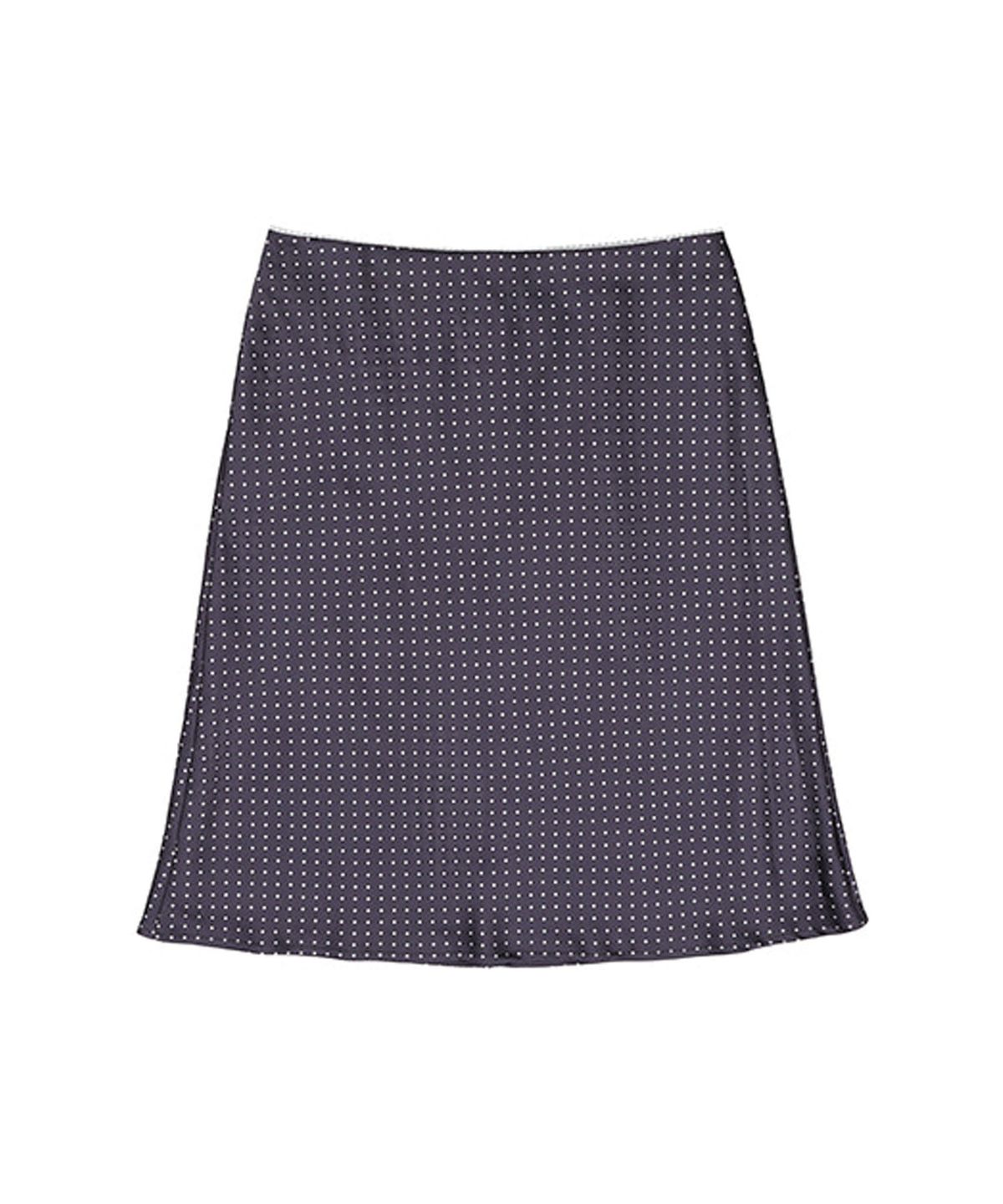 라츠유(LOTSYOU) lotsyou_Polly Dot Skirt Gray