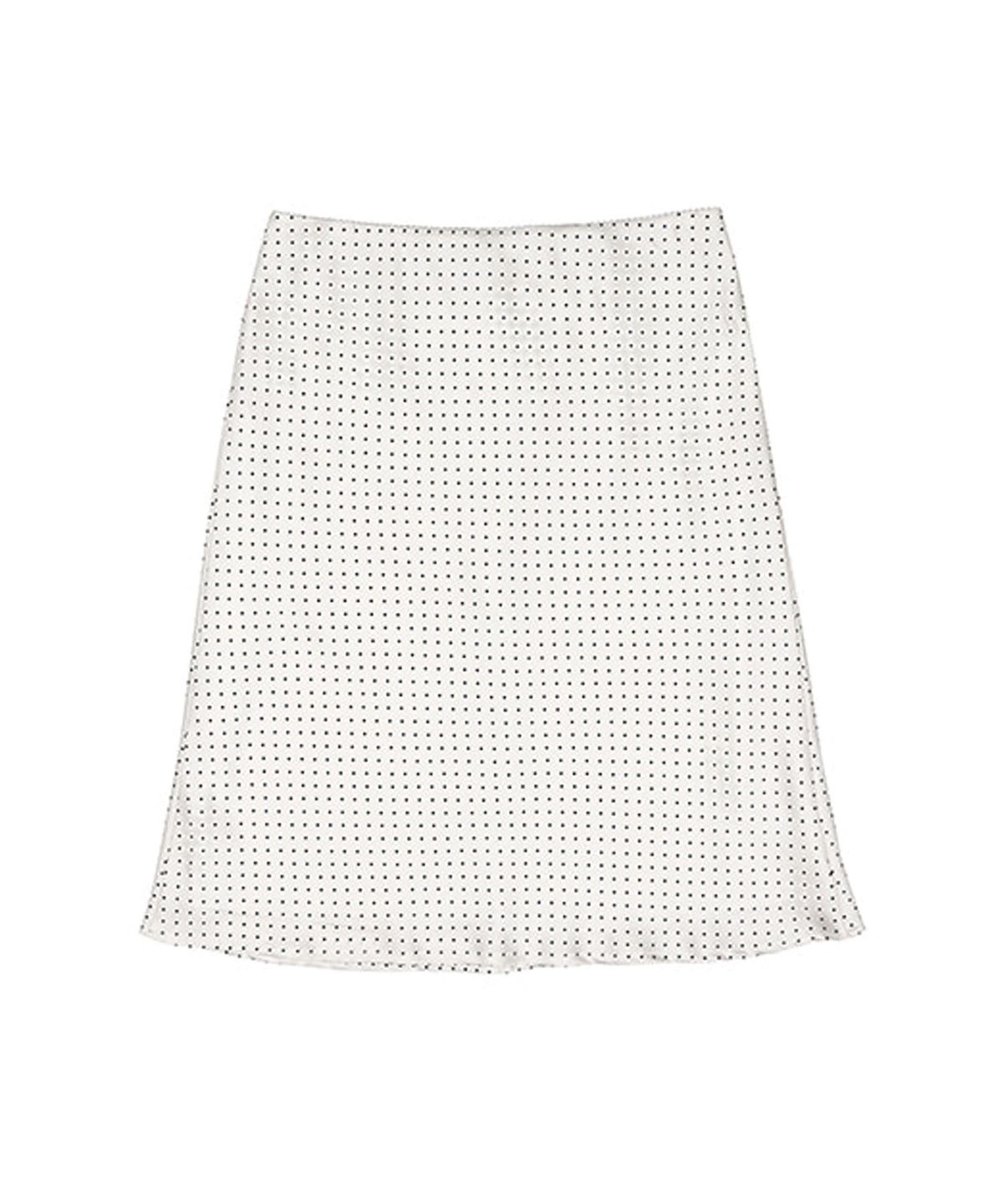 라츠유(LOTSYOU) lotsyou_Polly Dot Skirt Ivory