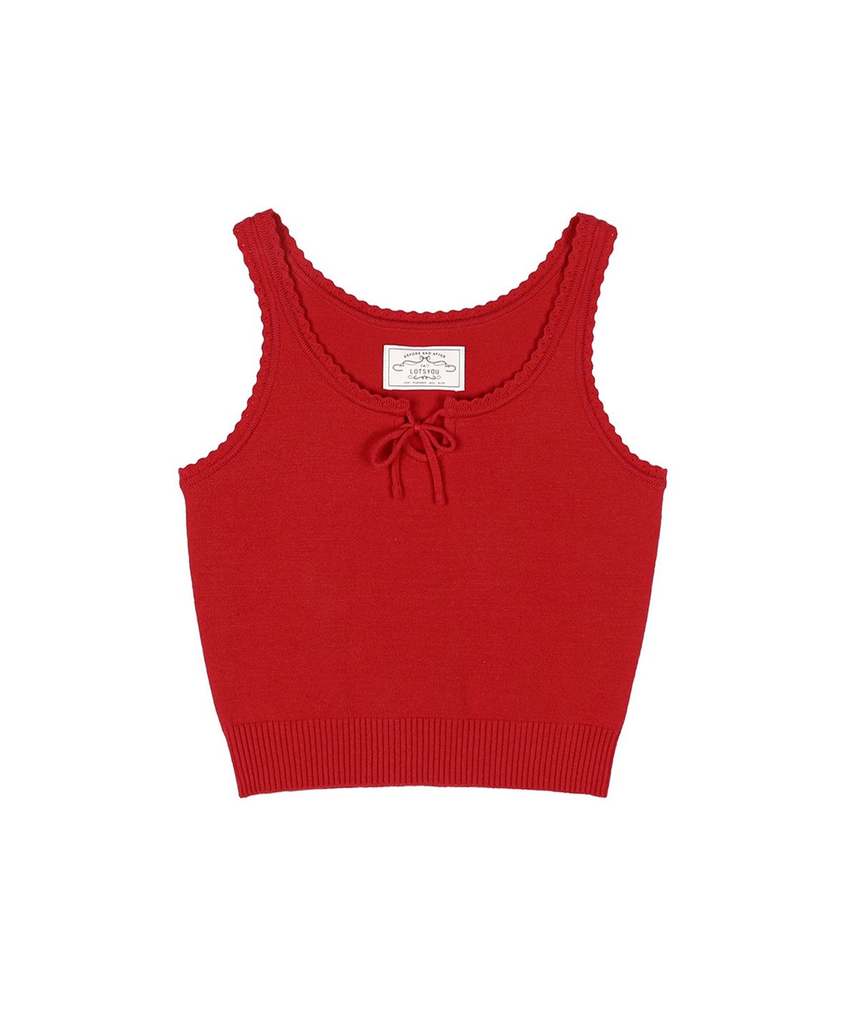 라츠유(LOTSYOU) lotsyou_Sally Knit Bustie Red