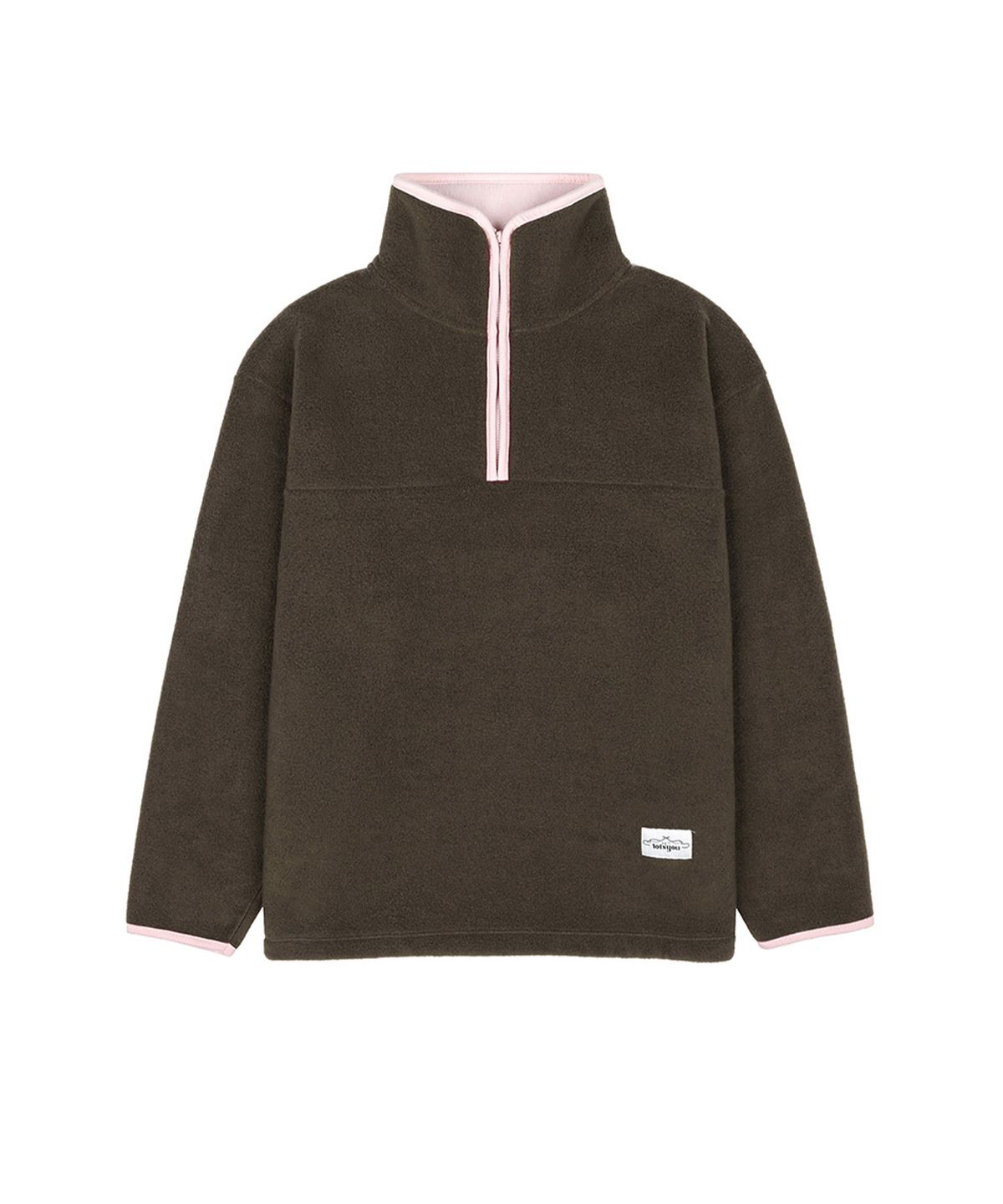 라츠유(LOTSYOU) lotsyou_Esther Fleece Pullover Brown