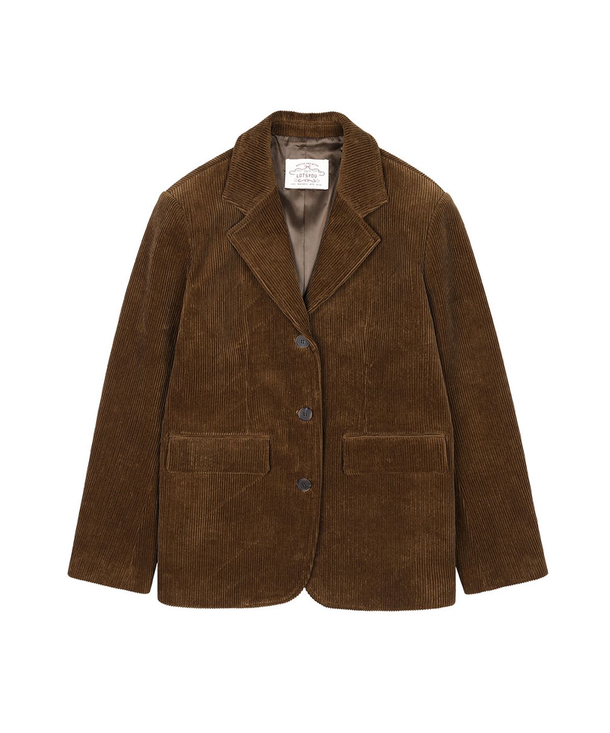 라츠유(LOTSYOU) lotsyou_Hannah Corduroy Jacket Brown