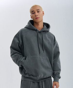 피그먼트 래글런 후드티 (2color)