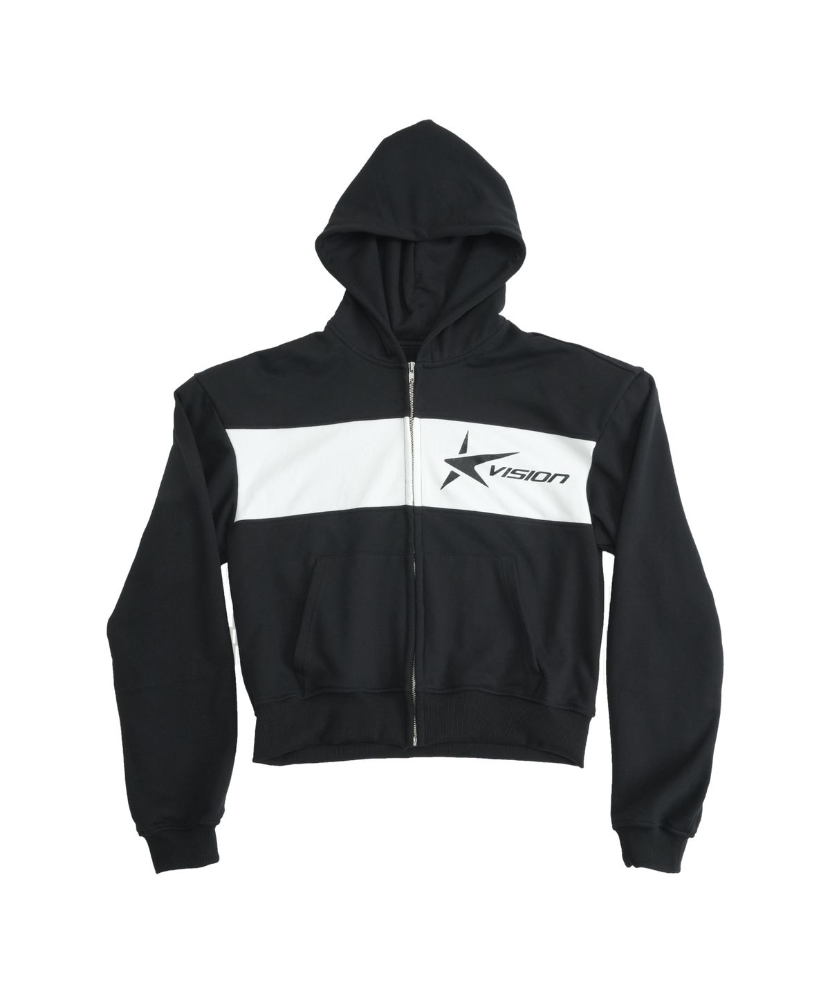 씨비전 바이 씨에스씨(CIVISION BY CSC) STAR LOGO HOODIE ZIP-UP BLACK