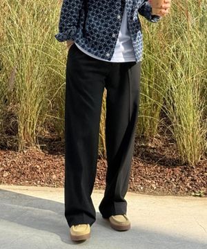 [ON]두굿_[웜]와이드 원턱 밴딩 슬랙스 - 2color