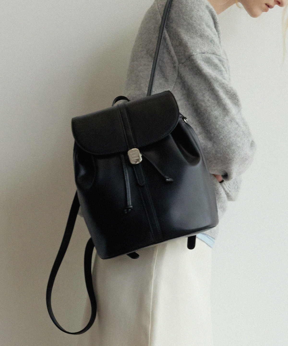 무쿠앤에보니(MUCU AND EBONY) Floe Backpack _ Black