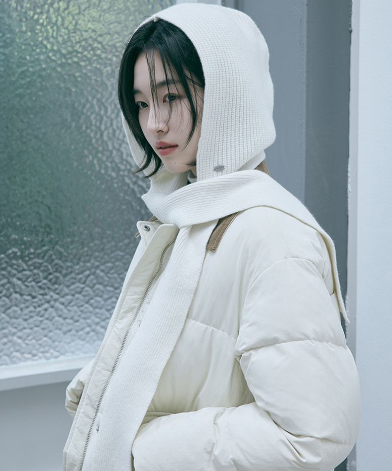 [W]여 100%울 바라클라바 후드 머플러 - 3color