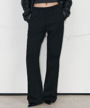 [우먼] 플레어 스웻 팬츠 [블랙,블랙_기모]